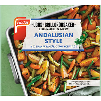 Ugns &amp; Grillgrönsaker Andalusian 500g Findus
