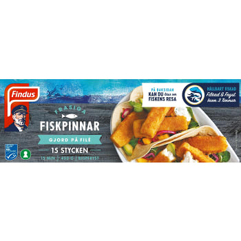 Fiskpinnar Frasiga Fryst 15-p 450g Findus
