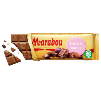 Chokladkaka Frukt &amp; Mandel 100g Marabou
