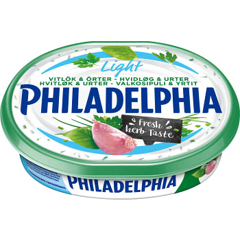 Färskost Vitlök &amp; örter Light 11% 200g Philadelphia