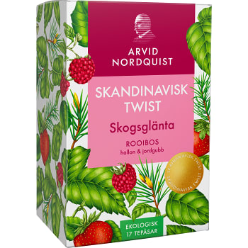 Te Skogsglänta Rooibos Hallon & Jordgubb Eko 17-p Arvid Nordquist