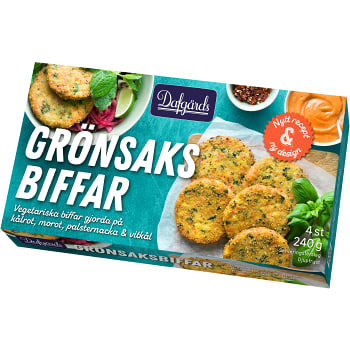 Grönsaksbiffar 240g Dafgårds