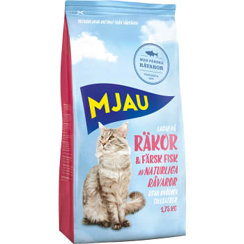 Kattmat Räkor & fisk 1,75kg Mjau