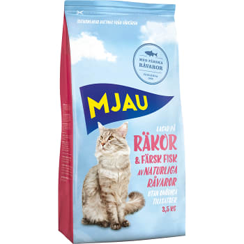 Kattmat Räkor & fisk 3,5kg Mjau