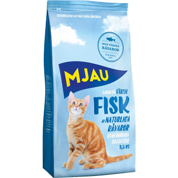 Kattmat Fisk 3,5kg Mjau
