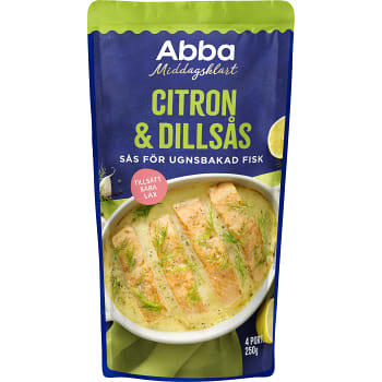 Citron &amp; dillsås för ugnsbakad lax 250g Abba