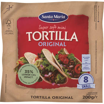 Tortilla Original Small 8-p 200g Santa Maria