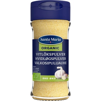 Vitlökspulver Ekologisk 46g Santa Maria