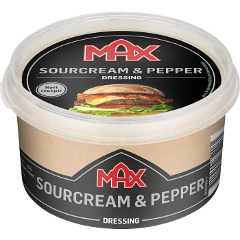 Dressing Sourcream &amp; Pepper 220ml Max