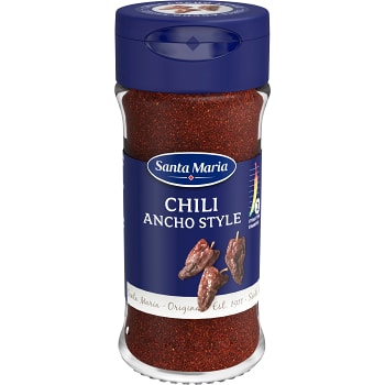 Chilipeppar Ancho Style 35g Santa Maria