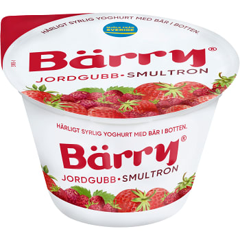 Yoghurt Jordgubb &amp; smultron 2,7% 250g Bärry
