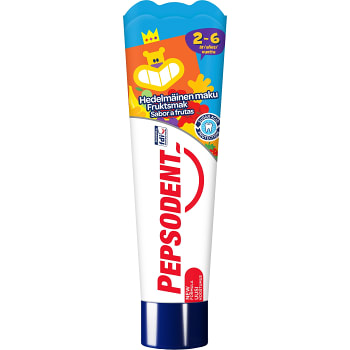Kids flour med fruktsmak Tandkräm 50ml Pepsodent