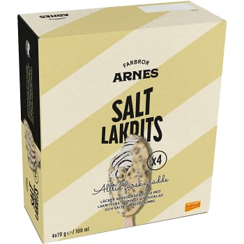 Glass Farbror Arnes Saltlakrits 4-p Triumf Glass