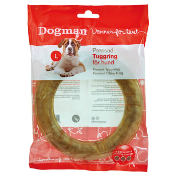 Pressad Tuggring för hund Large 198g Dogman