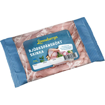 Skinka Björkspånsrökt 120g Lönneberga