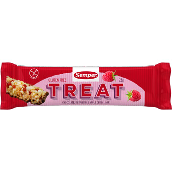 Muslibar Treat choklad, hallon &amp; äpple Glutenfri 22g Semper