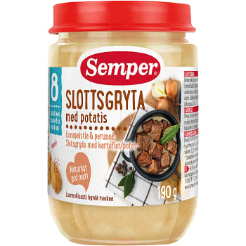 Slottsgryta med potatis Från 8m 190g Semper