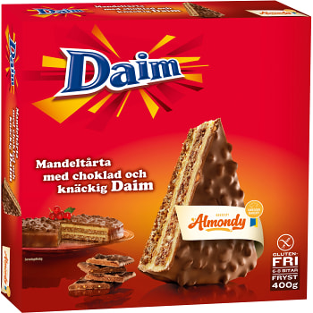 Mandeltårta Daim Glutenfri Fryst 400g Almondy