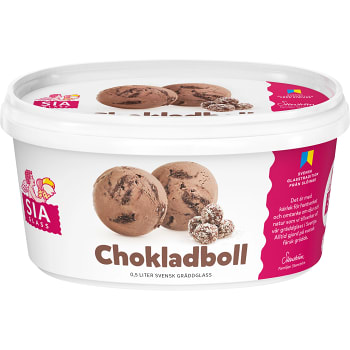 Glass Chokladboll 500ml Sia Glass