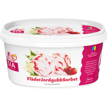 Glass Sorbet Fläder Jordgubb 500ml Sia Glass