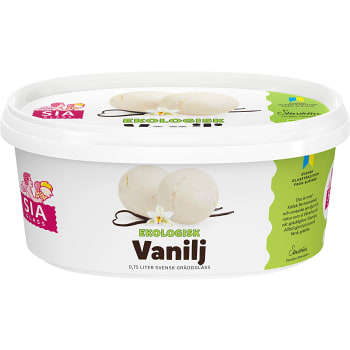 Gräddglass Vanilj Ekologisk 750ml Sia Glass