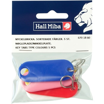 Nyckelbrickor 5-p Hall Miba