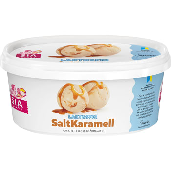 Gräddglass Salt Karamell Laktosfri 750ml Sia Glass