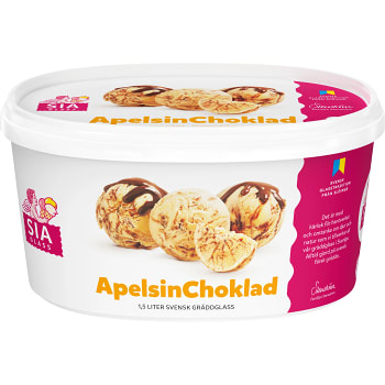 Gräddglass Apelsinchoklad 1,5l SIA Glass