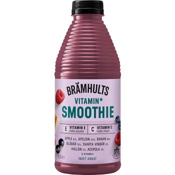 Smoothie Vitamin Blåbär Hallon 850ml Brämhults