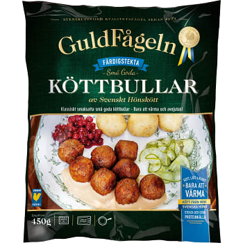 Köttbullar av hönskött 450g Guldfågeln