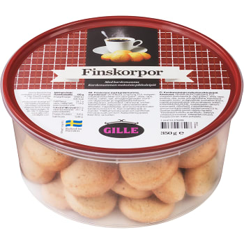Finskorpor kardemumma 350g Gille