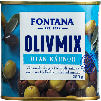 Olivmix Urkärnade 290g Fontana