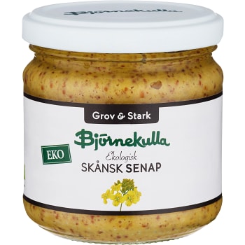 Skånsk senap Grov stark Ekologisk 190g Björnekulla