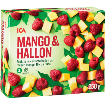 Mango & hallon Fryst 250g ICA