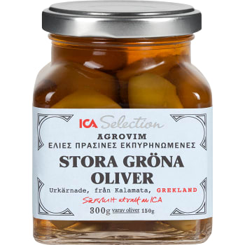 Oliver stora gröna 300g ICA Selection