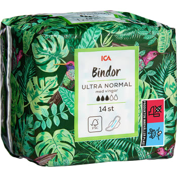 Binda Ultra Normal med vingar 14-p ICA