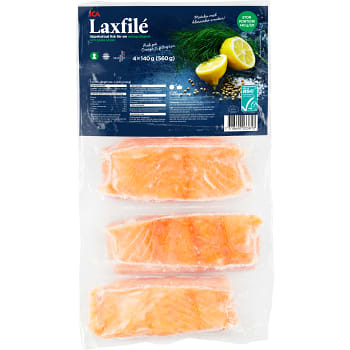 Laxfilé Fryst 4-p 560g ICA