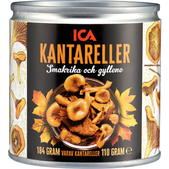 Kantareller i vatten 184g ICA