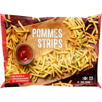 Pommes strips Fryst 1kg ICA