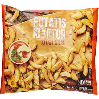 Potatisklyftor utan skal Fryst 800g ICA