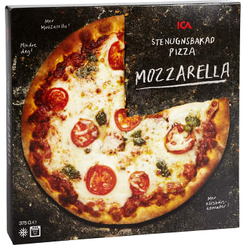Stenugnsbakad pizza Mozzarella Fryst 375g ICA
