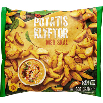 Potatisklyftor med skal Fryst 800g ICA