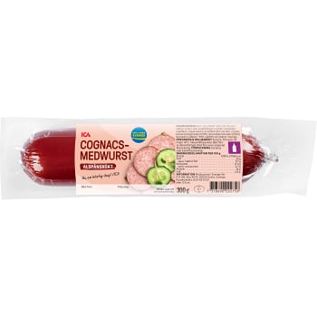 Cognacsmedwurst Alspånsrökt 300g ICA