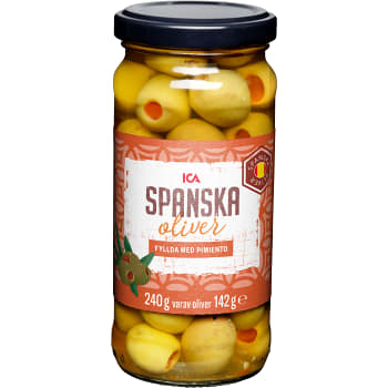 Fyllda Oliver Gröna med Pimiento 240g ICA