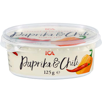Färskost Paprika & chili 125g ICA | Handla mat online från din lokala ...