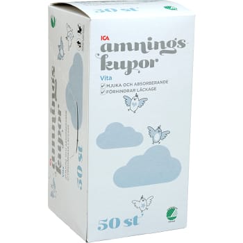 Vita Amningskupor 50-p Miljömärkt ICA