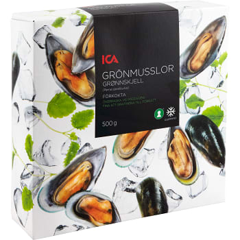 Grönmusslor Fryst 500g ICA