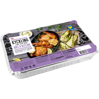 Ört & vitlökskyckling Fryst 1,1kg ICA