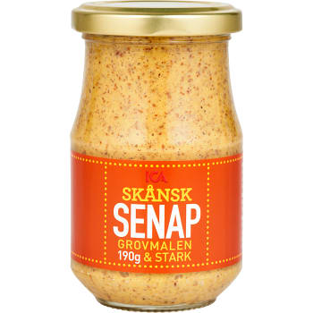 Skånsk senap Grovmalen & stark 190g ICA