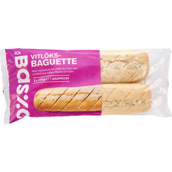 Vitlöksbaguetter Fryst 2-p 350g ICA Basic